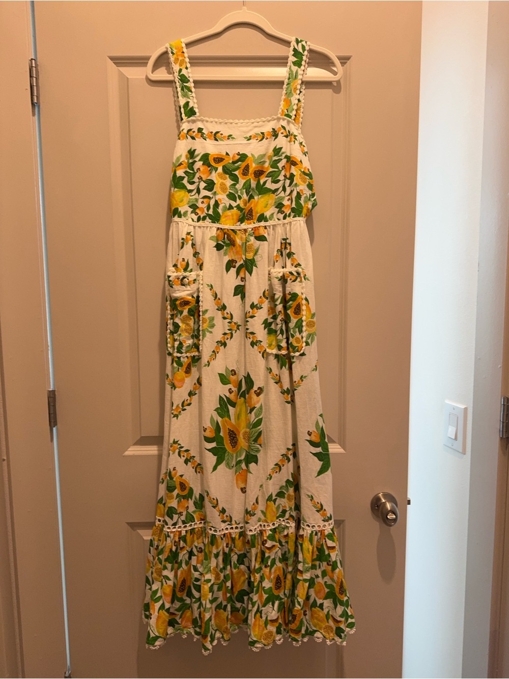 Farm Rio Papaya Salad Midi Dress - Picture 4 of 5